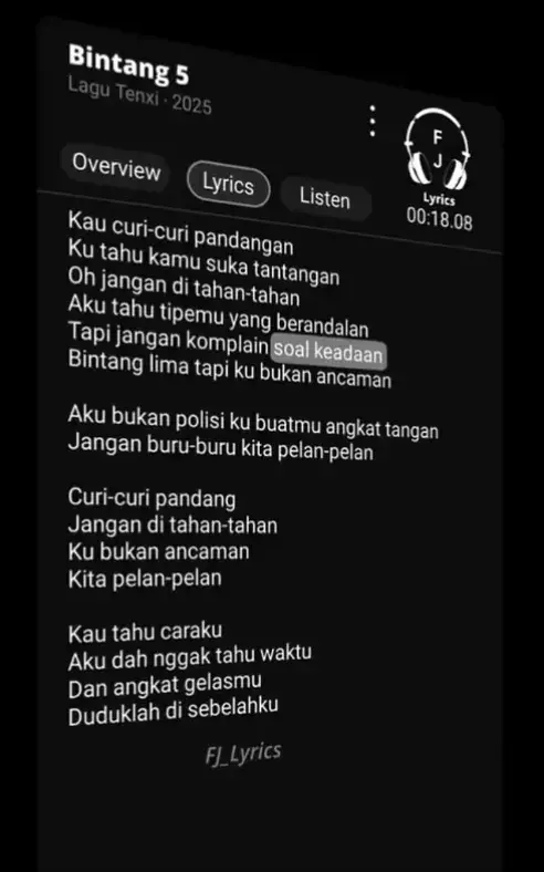 lirik lagu bintang lima#brandatiktok #foryoupageofficiall #fulllirik #liriklagubintanglima #fyppppppp 