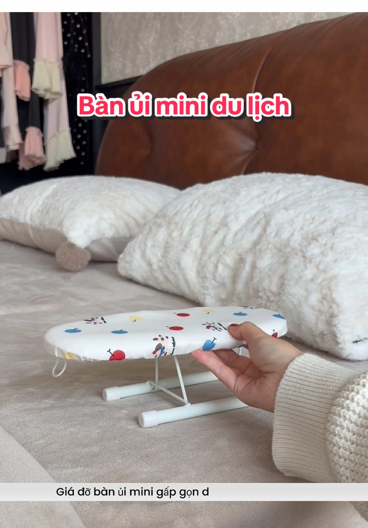 Giá đỡ bàn ủi siu mini gấp gọn du lịch #giadobanui #banlamini #TH✿ #giadungtienich 