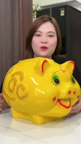 Lợn Đất Tiết Kiệm Sơn Chữ Lộc Chữ Phúc #londat #londattietkiem #londatgiare 