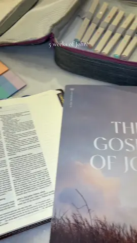 spending the next 5 weeks in the book of John! #christiantiktok #biblestudy #loadedbible #gospels #microinfluencer 