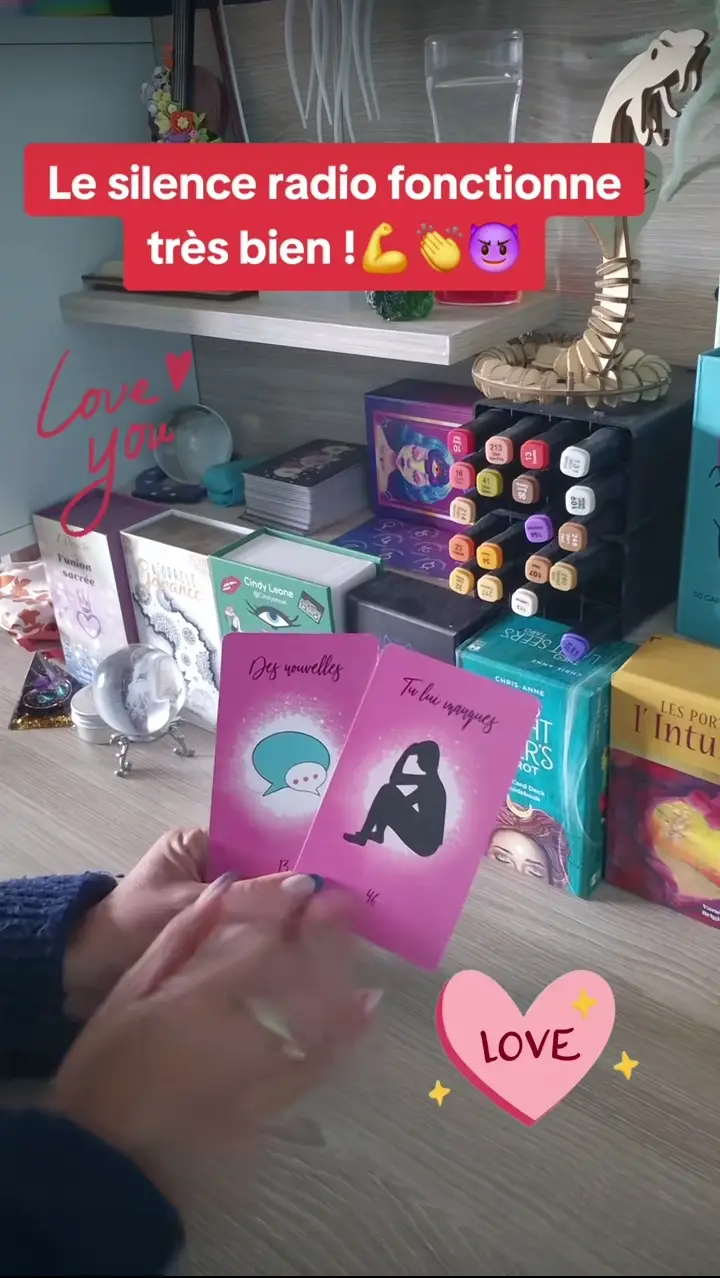 Sandrinemjel 🔮💫  partie 294|Le silence radio fonctionne  très bien !🤔💪👐💀😈 #guidancedujour #tiragesentimental  #guidancesentimentale #cartomancie  #voyance 