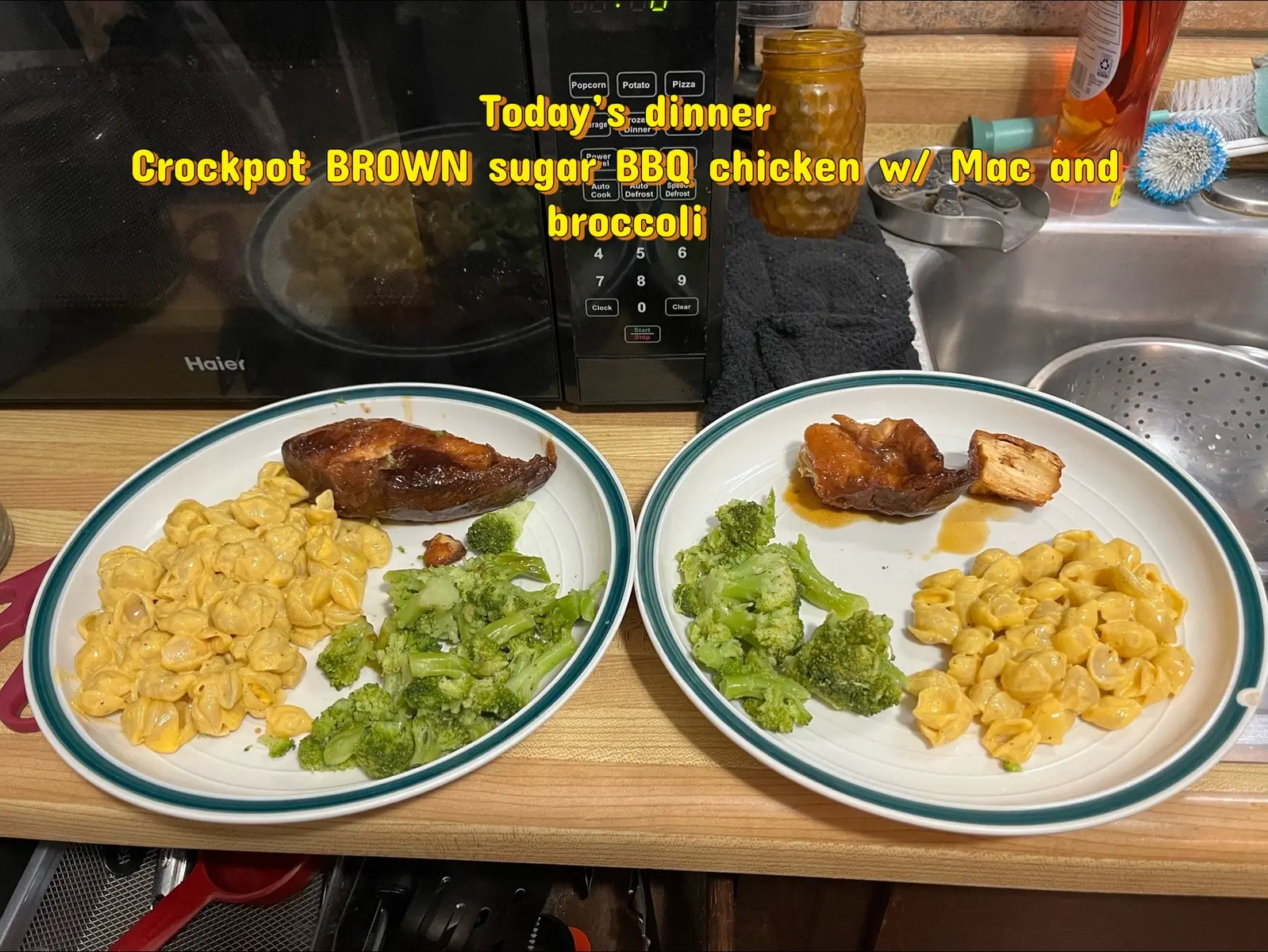 I had a hankering for some BBQ so I made this yummy dish! #dinner #babyledweaning #yum #cooking #fyp 