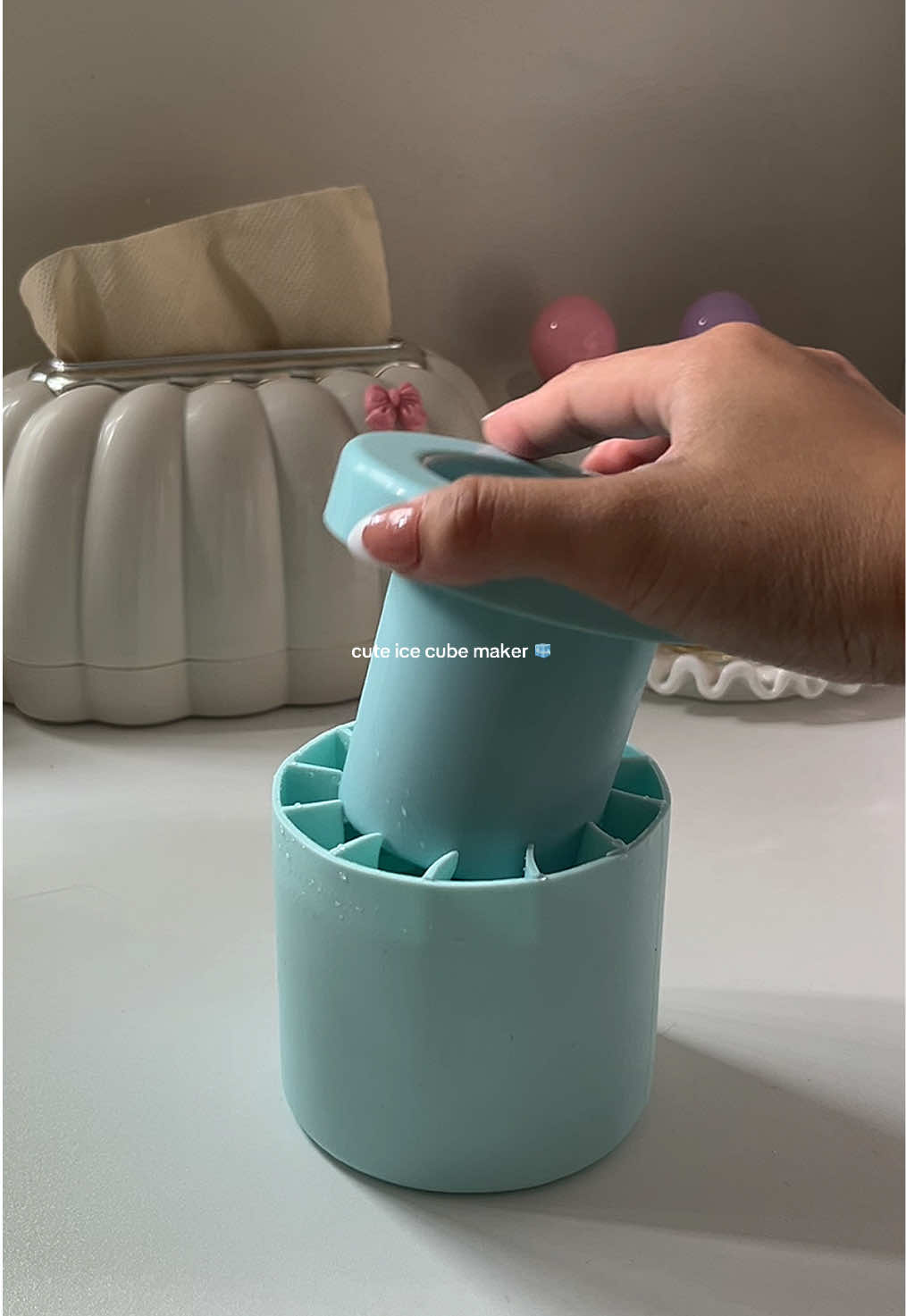 easy to fill ice cube maker 🧊 #icecube #icemaker #icecubemaker 