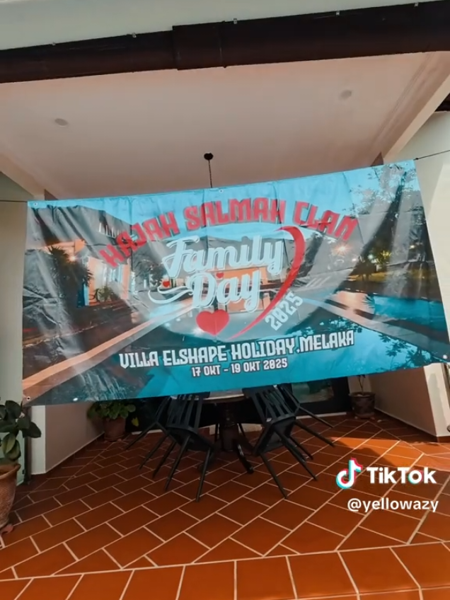 17-19 Oktober 2025 | Hjh Salmah Clan | Elshape Holiday VILLA dan Elshape Holiday HOME | Masjid Tanah Melaka. 