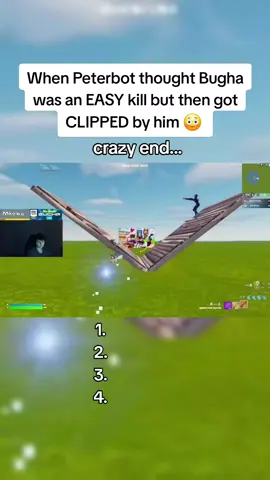 When Peterbot thought Bugha was an easy kill but then got clipped by him😳 Ranking #fortnite #fortnitecompetitive #ranking #ogfortnite #fortniteclips 