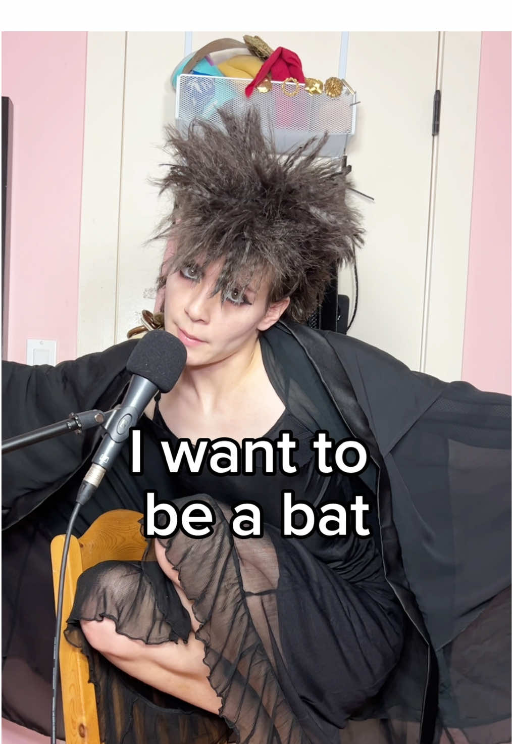 I want to be a bat #tradgoth #80sgoth #altfashion #alternativefashion #goth 