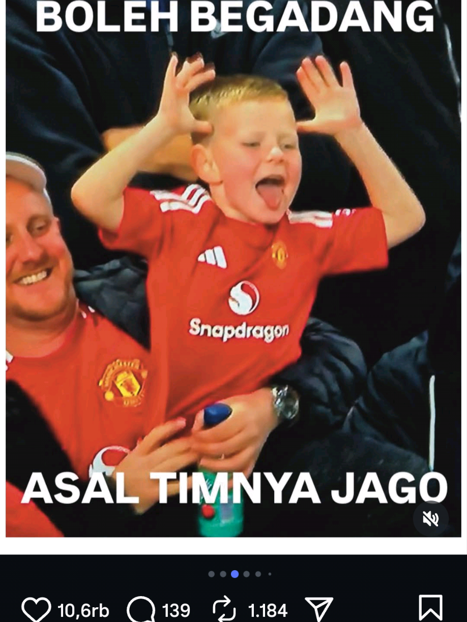 Jika kejahatan di balas dengan kejahatan, pemenangnya tetap king  Manchester United 😋😋🔥 #kingemyu #manchesterunited #manunited #mufc #ggmu 