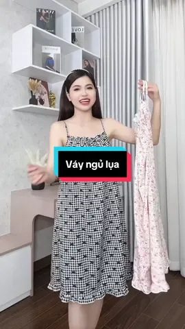 E váy ngủ lụa mềm mại dáng suông bầu bí cũng bon chen vô tư nè mấy bà ơi #tranghaycuoi #vayngu #vayngulua #vayngusuong 