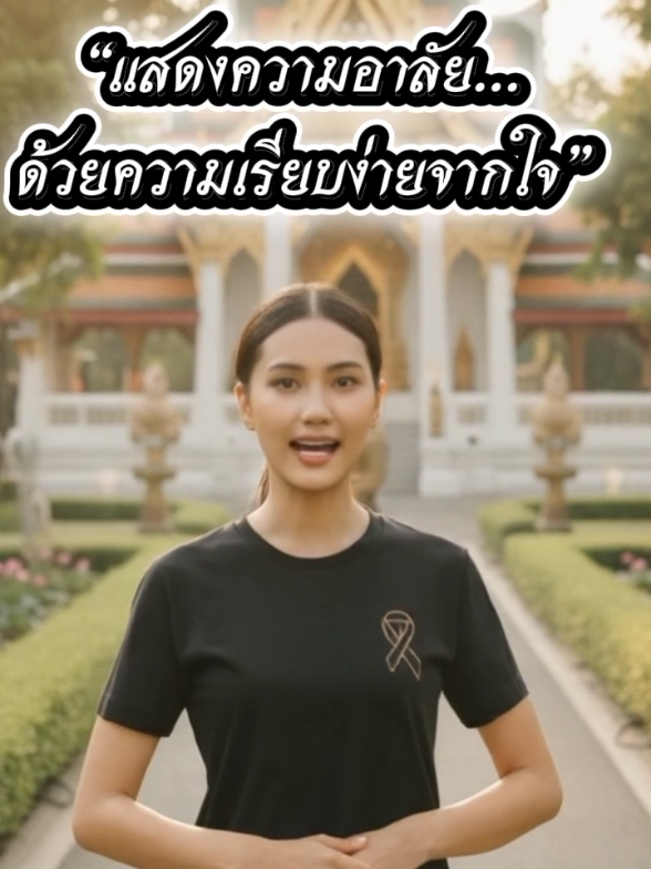 “บางครั้ง...การแสดงความอาลัย ไม่ได้อยู่ที่ราคา แต่อยู่ที่ใจ เสื้อยืดสีดำ ผ้าคอตตอนเนื้อนุ่ม ใส่สุภาพได้ทุกโอกาส 🖤” #เสื้อยืดสุภาพ #เรียบง่ายแต่ดูดี #ผ้านุ่มใส่สบาย #เสื้อดำสุภาพ #ความอาลัยจากใจ 