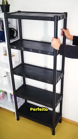 KIT 2 Estante com 5 Prateleira Organizadora de Plástico Modular Multiuso para Cozinha e Quarto#Estante5Prateleiras #kitestante #estanteplastico 