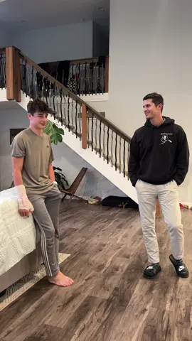 He broke his hand to get out of doing dishes 🤡