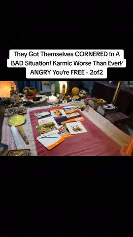 They Got Themselves CORNERED In A BAD Situation! Karmic Worse Than Ever!⁄ ANGRY You're FREE - 2of2 #tarotreading #tarot #trending #viral 