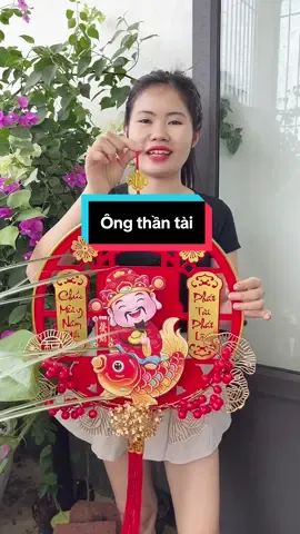 Ông thần tài cưỡi chép vàng size 38cm trang trí Tết #buithituoi1197 #ongthantaitreotuong #ongthantaicuoicachep #ongthantaitrangtritet 