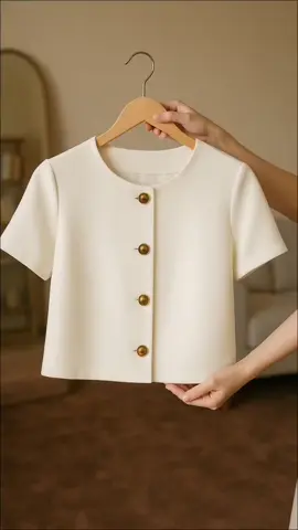 Tampil effortless namun tetap classy dengan outer krem minimalis ini 🤍 Desainnya simple dengan sentuhan kancing emas yang elegan — cocok untuk tampilan formal maupun kasual. Padukan dengan dress atau celana high waist favoritmu, dan siap tampil menawan setiap hari 🌿 #ootdminimalis #koreanstyle #classylook #minimalistfashion #outfidoftheday 