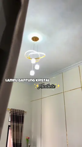 Lampunya cakep bgt plsss🥹 #lampu  #lampugantung  #lampukristal  #lampuminimalis  #lampuaesthetic 