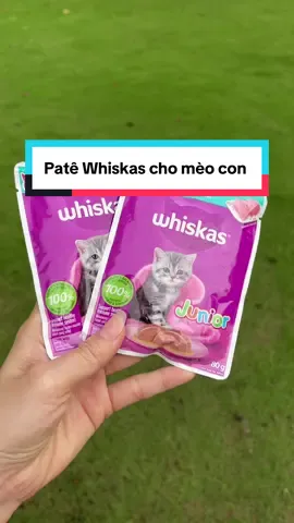 Bộ 24 gói Patê Whiskas junior dạng sốt cho mèo con#whiskas #pate #patechomeo #patemeo #thucanchomeo #thucung #meo #cat #xuhuong 