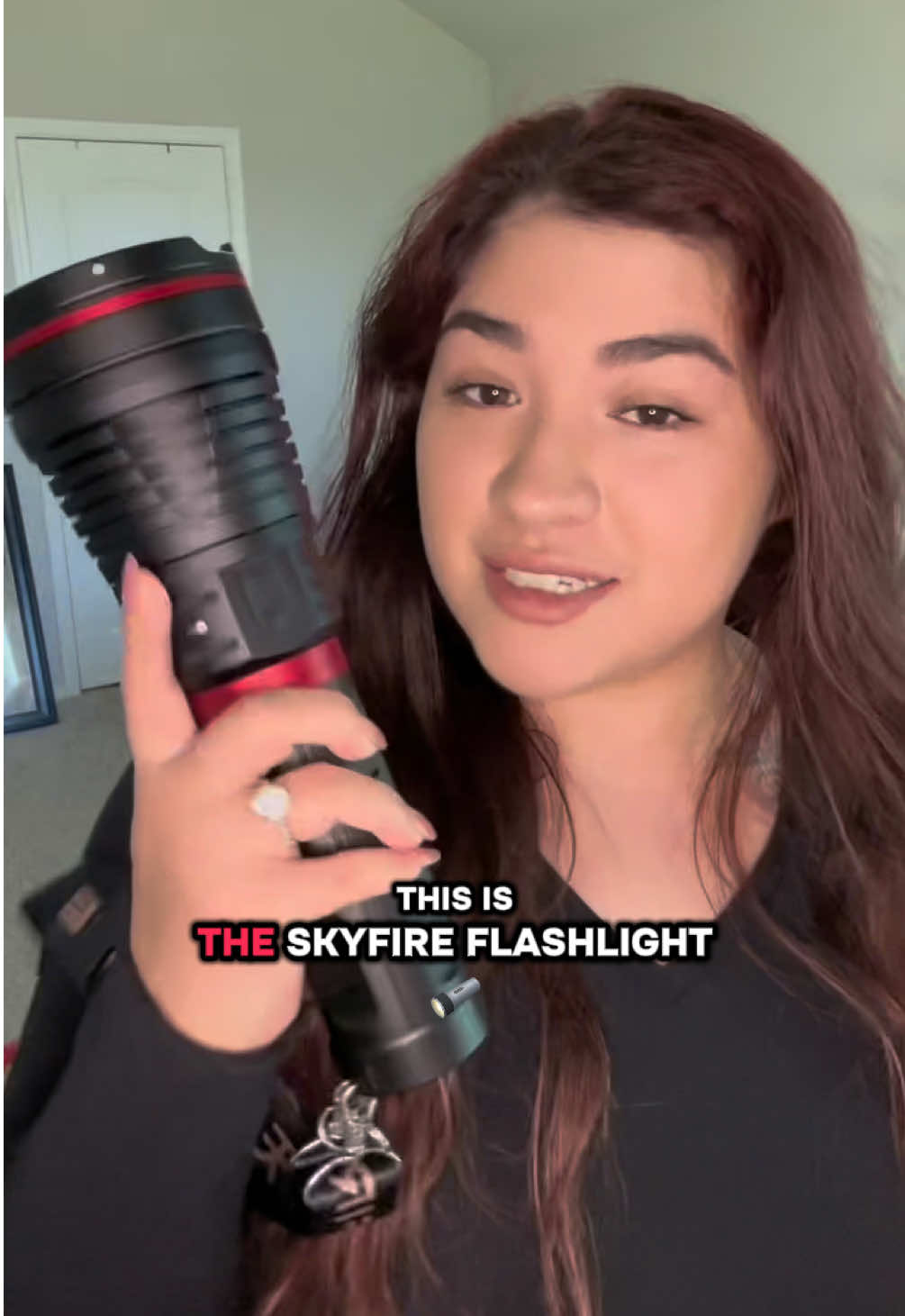 The Skyfire Super Bright Flashlight, great for outdoors or for everyday use!  #camping #Outdoors #flashlight #ledlight #foryoupage 