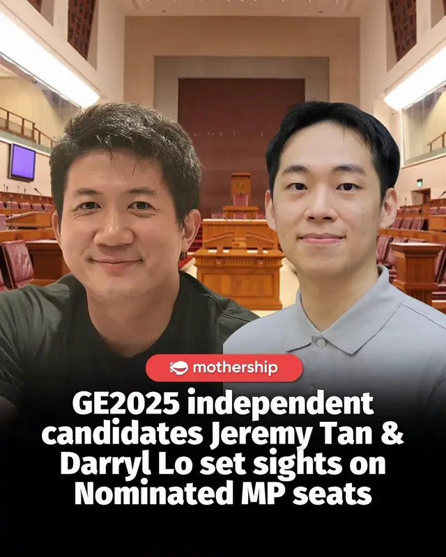 Jeremy Tan and Darryl Lo, who contested at Mountbatten and Radin Mas SMC respectively, are eyeing to become Nominated Members of Parliment (NMP), according to CNA. Tan’s 36.16% vote share is the highest for an independent candidate in the last 53 years. Lo secured 23.52% of the votes at the Radin Mas contest. CNA reported that Lo has submitted his application while Tan said he intends to submit the documents ahead of the Nov 6 deadline.  #sgnews #parliament 