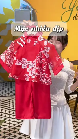 Mặc được nhiều dịp nha set áo dài cách tân cho cả mẹ và bé đi chơi Lễ Tết quá xinh #phuongxinhkids #aodaicachtan #phoidoxinh 