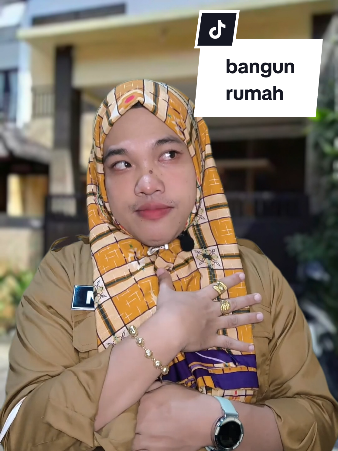 tetangga bangun rumah, bu Yogi bangun farming