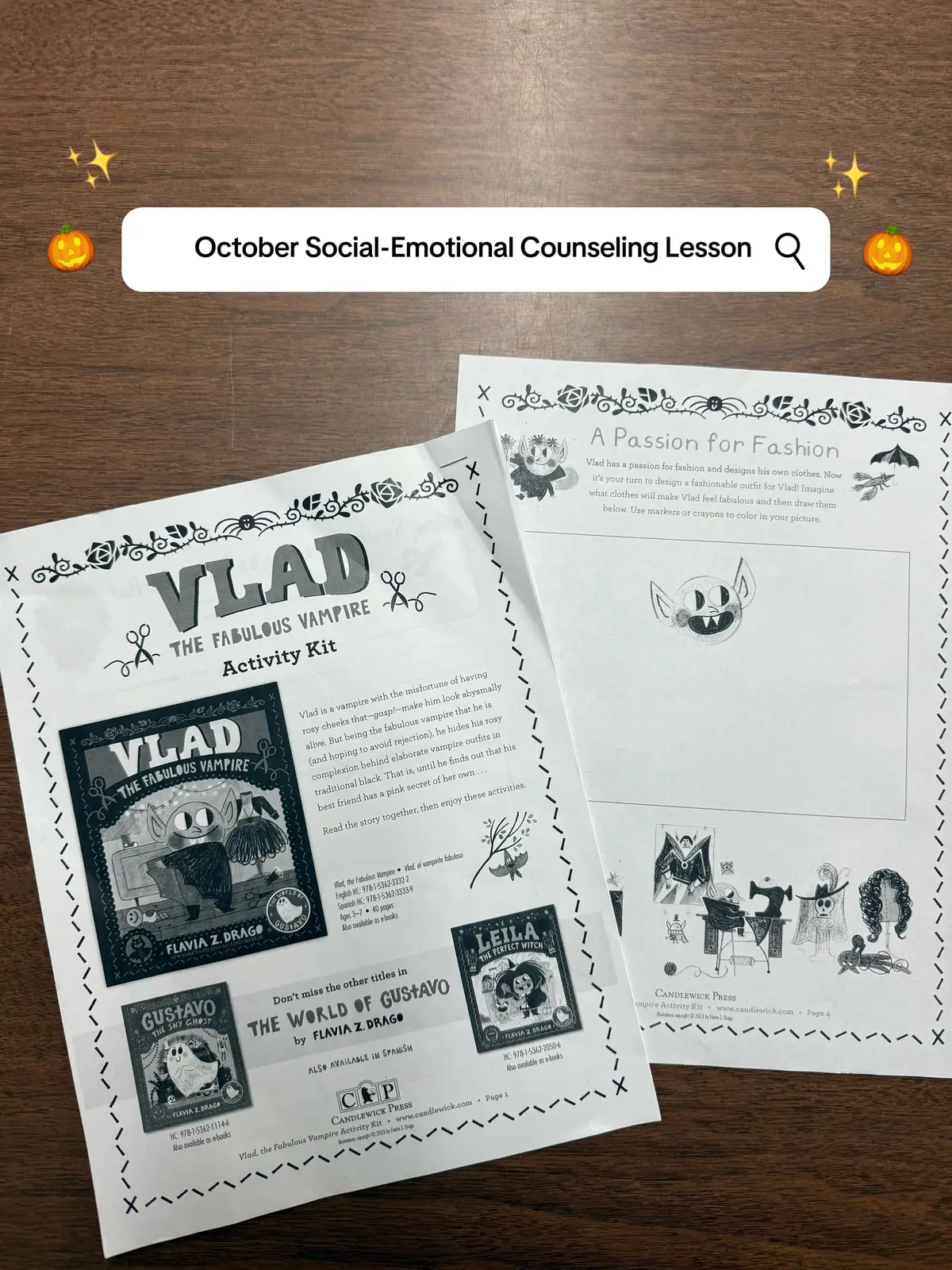 Vlad is insecure and hides behind costumes. This is one of my favorite October activities. 🎃 #schoolcounselorsoftiktok #schoolcounselor #schoolcounseling #counseling #socialemotionallearning 