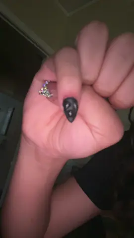 im getting better at nails 😜.||#spam#nails#blacknails🖤 