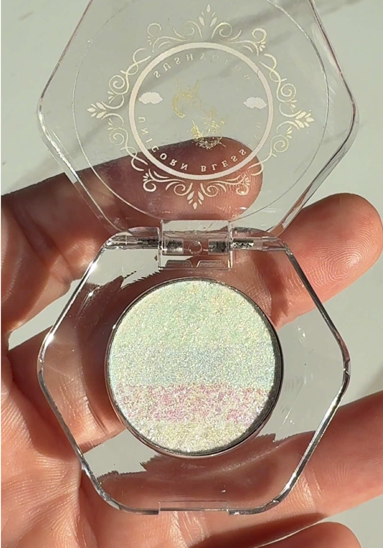 🌈 Behold the purest form of a Rainbow! This Unicorn Blessing Rainbow Eyeshadow is pure sparkle magic — giving you the shiniest multicolor glow ever! ✨ 💖 Non-scented 💫 Super sparkly 🌱 Vegan & cruelty-free 🎨 Perfect for eyes, lips, face, and body Get your rainbow shine on 🌈✨ #UnicornBlessing #RainbowEyeshadow #MakeupMagic #VeganBeauty #CrueltyFreeMakeup 
