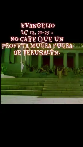 Evangelio Lc 13, 31-35 • No cabe que un profeta muera fuera de Jerusalén.#evangelio #evangeliodehoy #cristianos #fp 