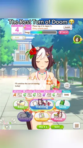 Every turn I took, INSTANT MOOD DOWN. JUST BE HAPPY MANNN 💔#umamusumeprettyderby #specialweek #horse 