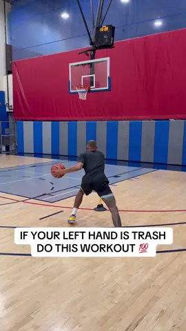 If your left hand sucks… DO THIS❗️💯 #basketball #fyp #ballislife #workout 