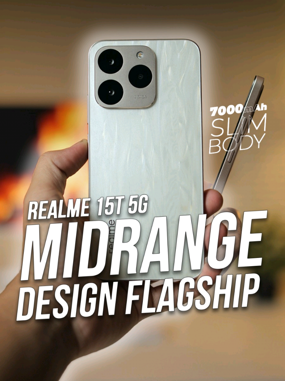 Kapasitas baterai gak ngotak di 7000mAh tapi desain tetep ber-otak contohnya kaya realme 15T 5G ini yang harganya cuman 3 jutaan aja! Keren @realme Official Indonesia  #realme15T5G #LooksGreat #gadget #rekomendasi #smartphone 