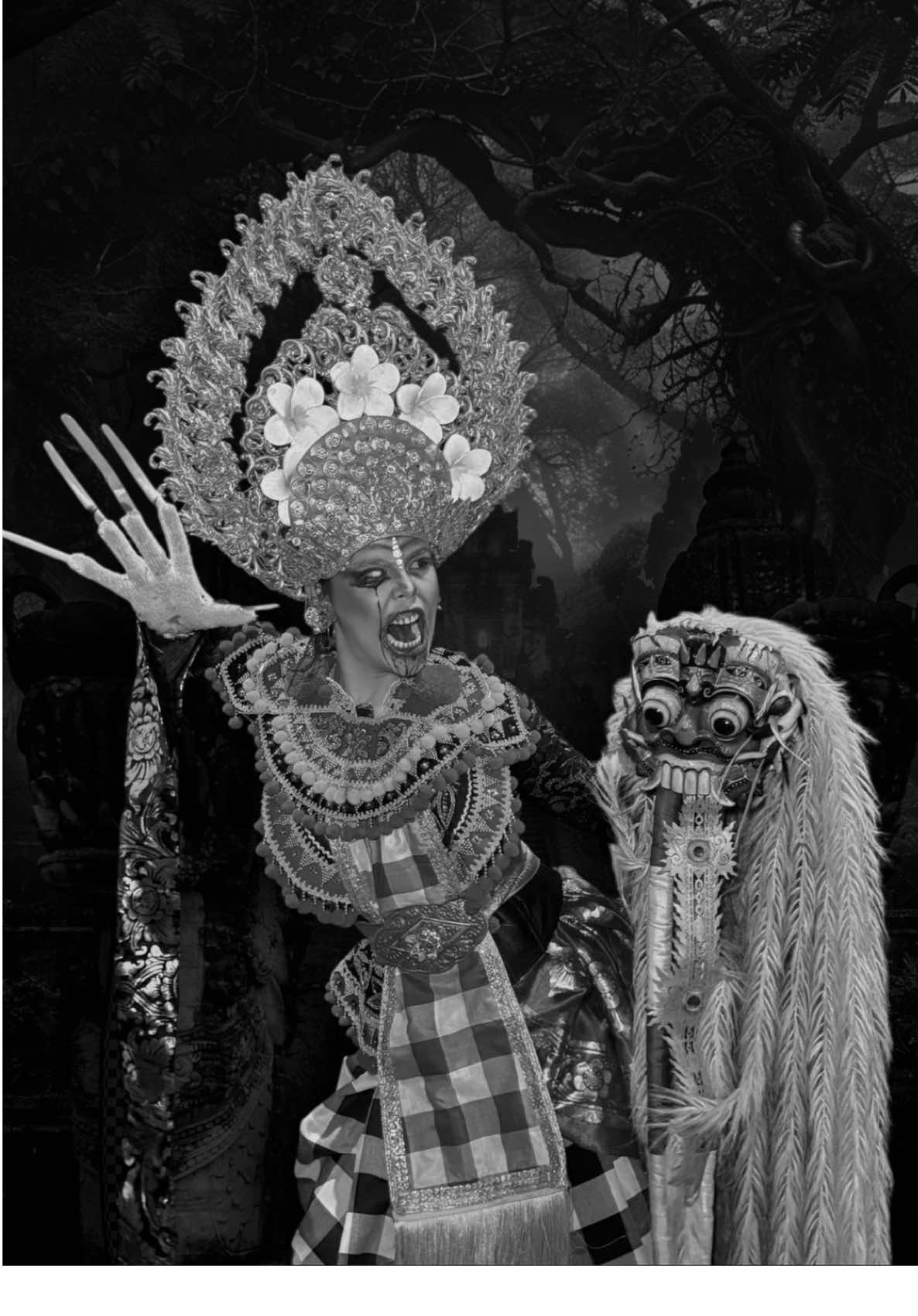 WALU NATENG DIRAH  Delapan keturunan Dirah, delapan murid/penitis kekuatan Calon Arang Dalam kepercayaan tradisi Jawa dan Bali, istilah ini sering dikaitkan dengan delapan pengikut sakti dari Calon Arang, tokoh penyihir perempuan dari mitologi kuno. Mereka melambangkan kekuatan gelap atau ilmu hitam dari delapan penjuru dunia. Seperangkat by @lintangkostum #halloween 