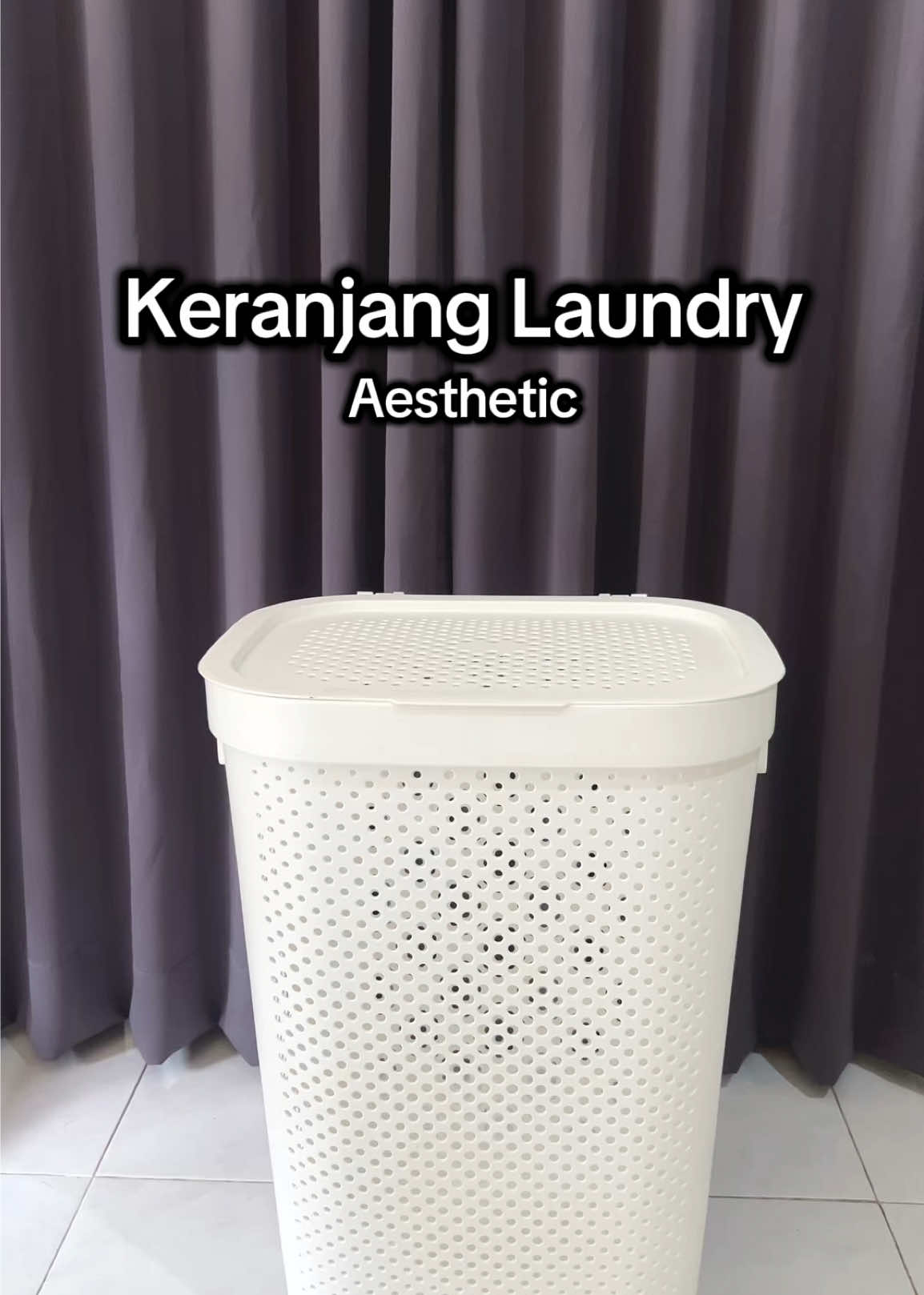Keranjang Laundry Estetetik muat banyak  #keranjang #keranjangbajukotor #keranjanglaundry 