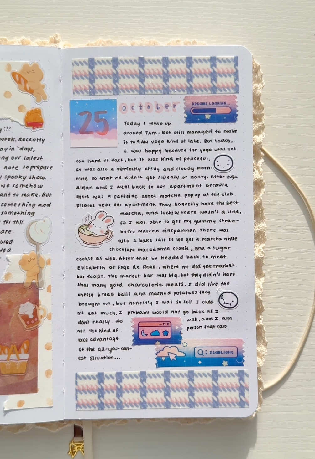 love this sparkly tape! 💕💙 #journaling #journalwithme 