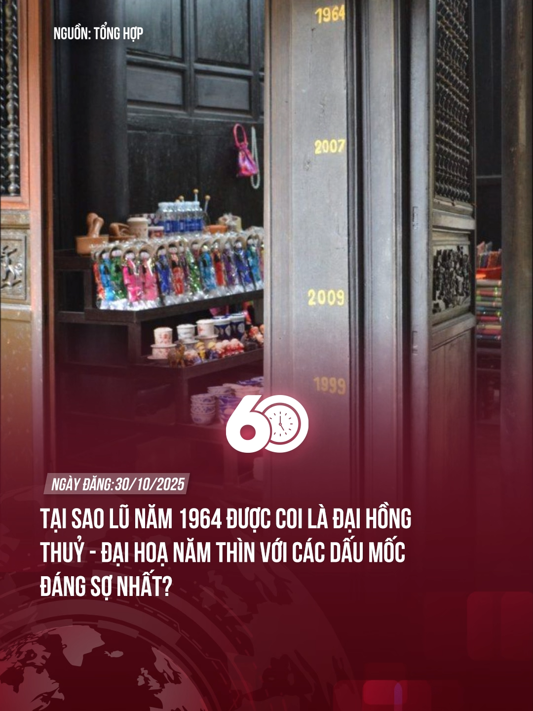 TẠI SAO LŨ NĂM 1964 ĐƯỢC COI LÀ TRẬN ĐẠI HỒNG THỦY - ĐẠI HỌA NĂM THÌN VỚI CÁC DẤU MỐC ĐÁNG SỢ NHẤT? #theanh28 #60giay #tiktoknews