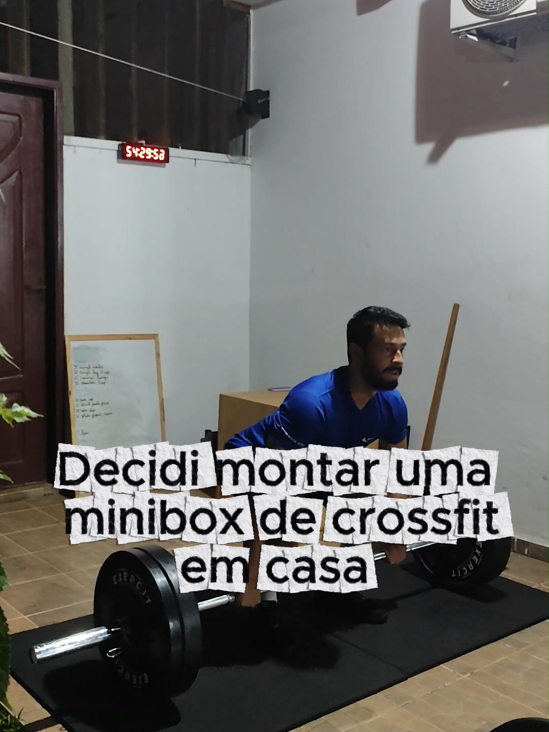 Progressãozinha de clean que a gente ama #crossfit #crosstraining #homebox #treinoemcasa #crossvaldo @mooniquerg