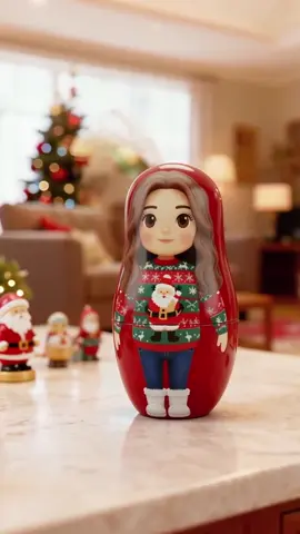 💖 The most adorable way to say “We’re family.”🎅Turn every smile—mom, dad, kids, even pets—into a cozy Christmas Nesting Doll Set 🎅🎨