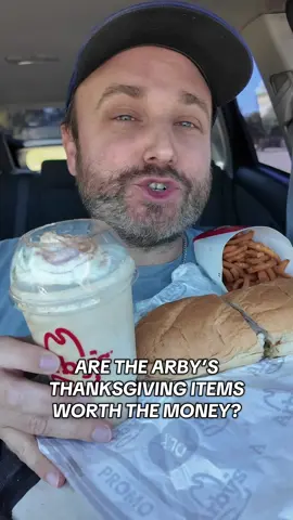 Are the new Thanksgiving items from Arby’s worth the money?  @Arbys  #arbys #fastfood #turkeysandwich 