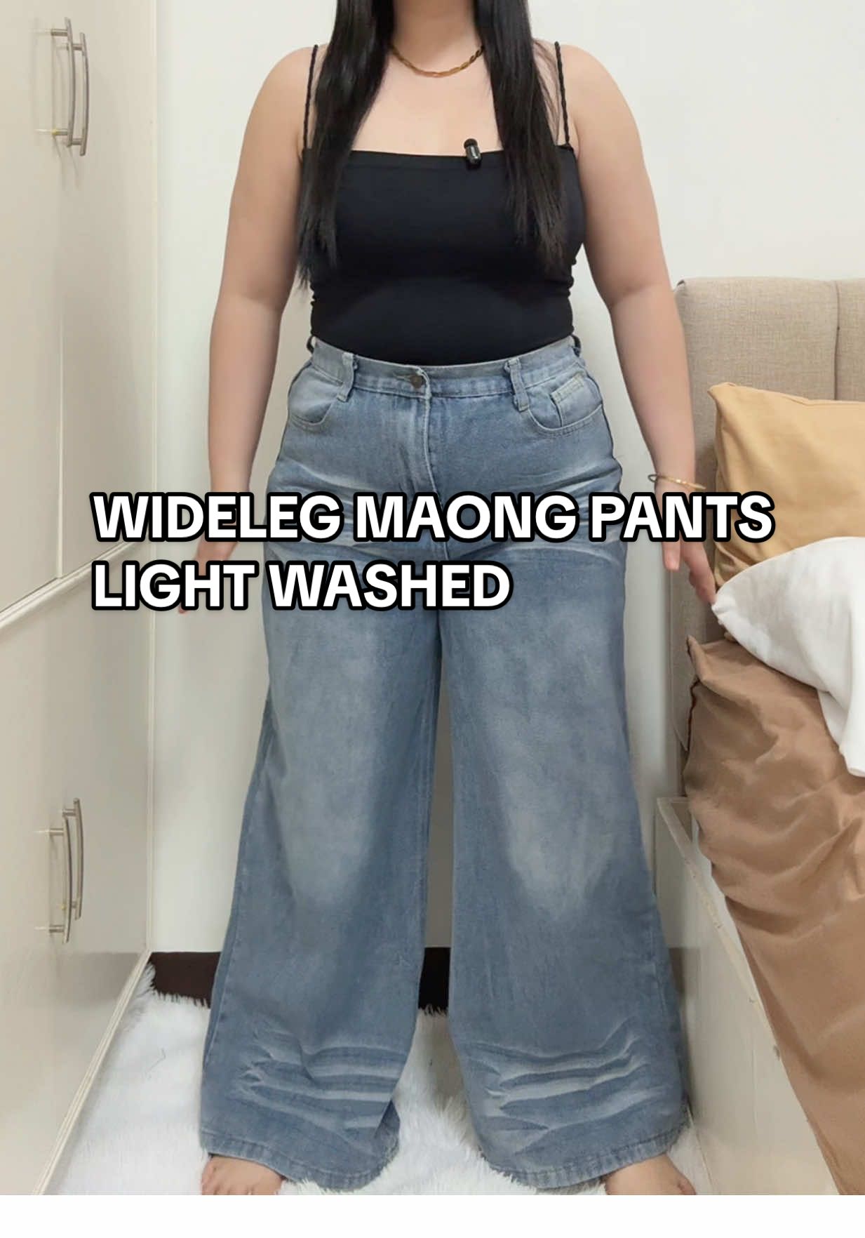 Effortless stylish look alert! Washed wideleg maong pants na mukhang mamahalin, comfy isuot at perfect sa kahit anong top mo! | DISCLAIMER: PRICES MAY VARY AFTER THE PROMOTION ENDS #widelegpants #maongpants #denimpants #pantsforwomen #womenspants 