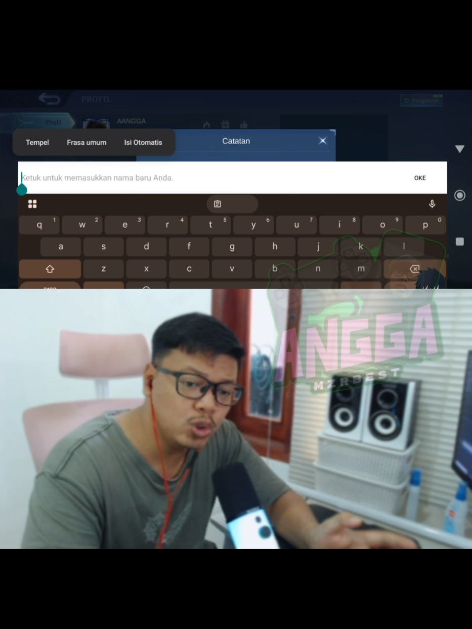 Cara ganti nama tidak terlihat (invisible name) 😱 @official.gamestore  #anggamzrbest  #MLBB9TH #MLBB 