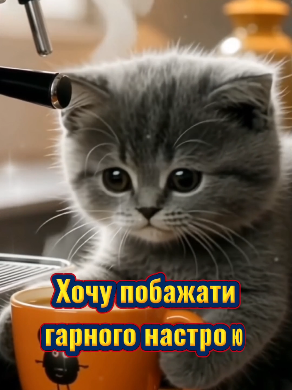 #гарногонастрою😁 #навесьдень #гарногодня #привітання #вітання Хочу побажати гарного настрою на весь день — щоб усмішка світилась, як сонечко після дощу, а душа танцювала, навіть без музики!😊😺🌞🍁🍂 