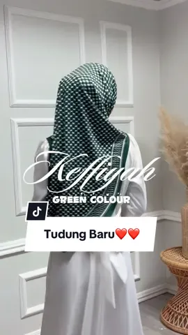 korang tudung baru yang dah ready!! korang grab sekarang tau sebelum kehabisan.. colour green memang lawa, sejuk mata memandang rugi kalau korang tak grab kaler green dari Keffiyah kita🫶🏻😍 #mariyamhijabstyle #tudung #hijab #instant #instantkeffiyah #keffiyah #vshape #fyp #sarung #tudungviral #newarrival #greencolour 