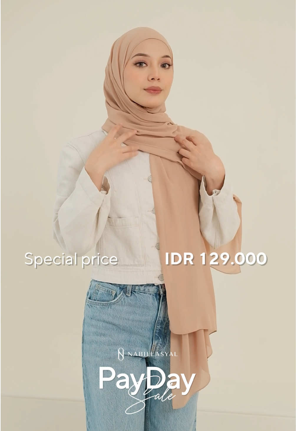 PAYDAY SALE LYRA SERIES CUMA 129K! 🔥 Waktunya tampil kece dengan hijab stylish dan super nyaman! 📆 Promo hanya dari 25 Okt – 1 Nov 2025 Hijab cantik, bahan adem, harga hemat? YESS PLEASE! ⚠️ Jangan tunggu restock, stok bisa habis kapan aja! #Nabillasyal #ByeByeJarumPentul #paydaysale #lyraseries 