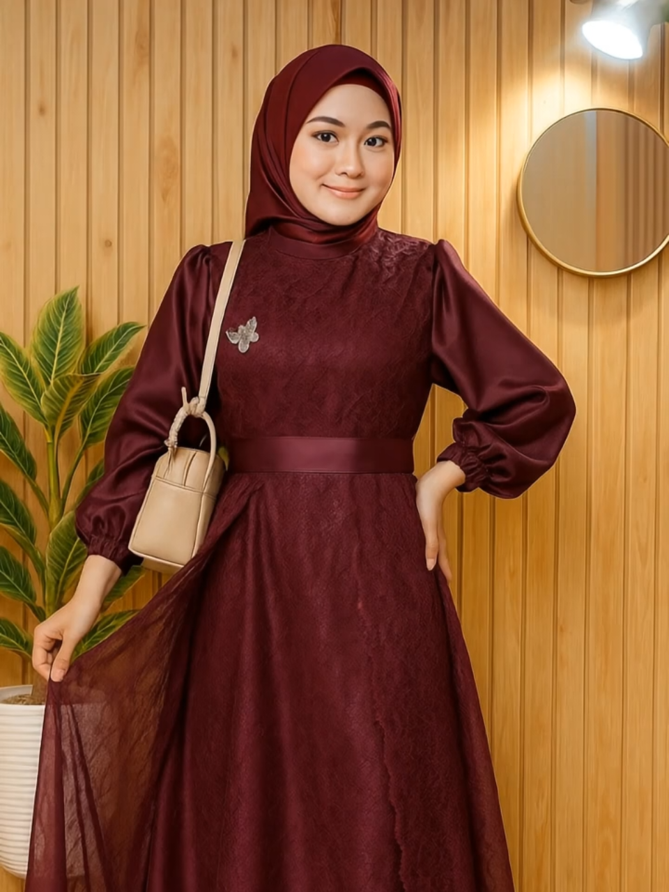 Maxi Dress Malika Brukat fashion  #dress #dressmurah #fypviralシ 