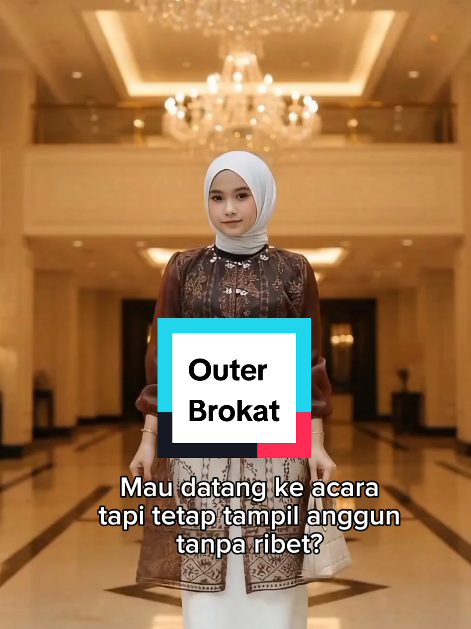 Tampil elegan tanpa ribet ✨ Siap jadi pusat perhatian di setiap acara 💃 #OOTDKondangan #BajuElegan #StyleMewah #outer #tunik 