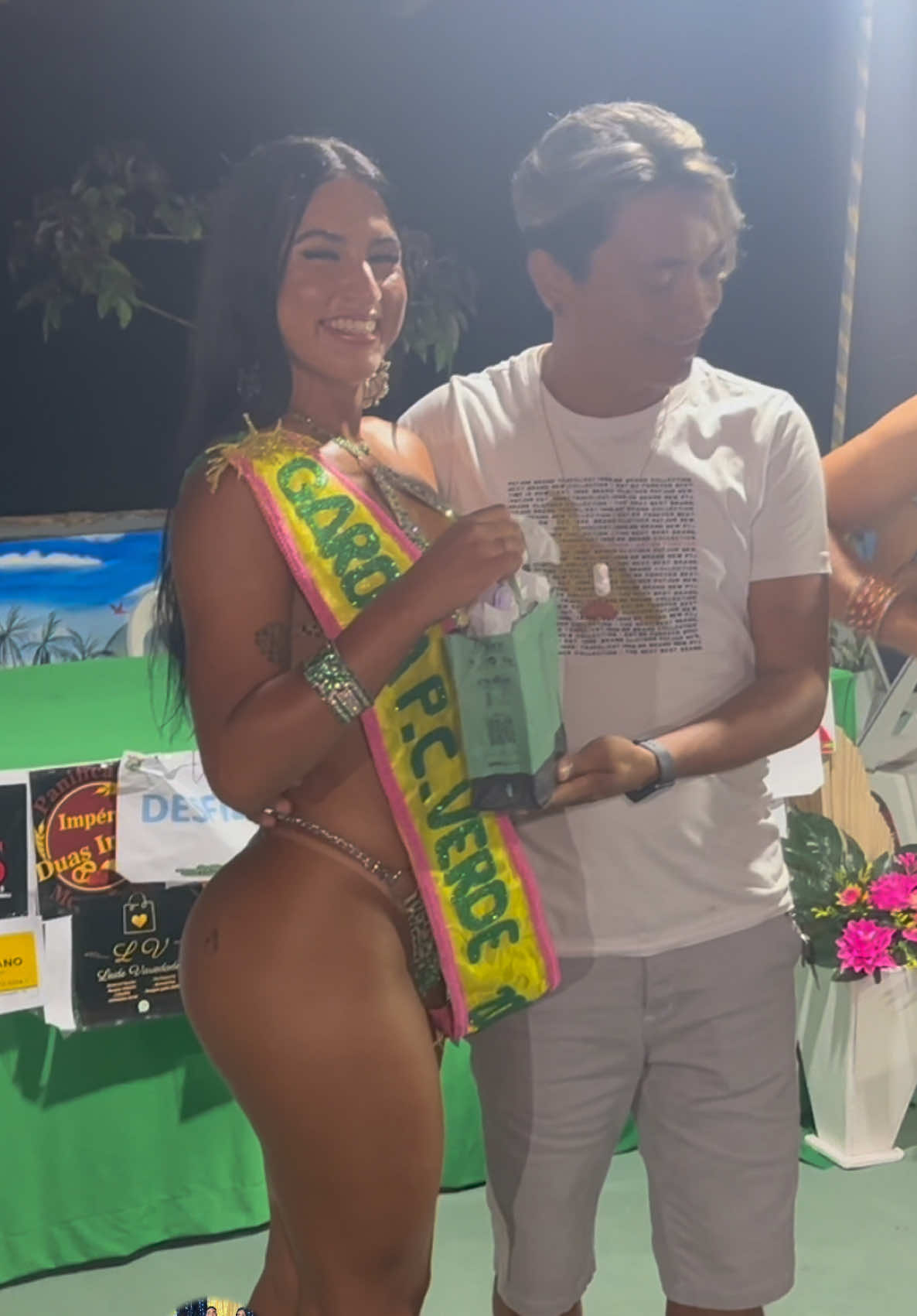 Todas as modelos receberam brindes do concurso de beleza Garota Piscina Cabo Verde 2025