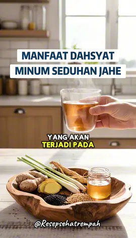 Klik >>>  @resepsehatrempah  kombinasi jahe, jintan hitam, sereh, ginseng, dan madu sering dikonsumsi sebagai minuman herbal karena dipercaya memiliki berbagai manfaat kesehatan dari sifat-sifat masing-masing bahan. Meskipun penelitian spesifik tentang kombinasi kelima bahan ini sekaligus masih terbatas, berikut adalah potensi manfaat yang didapat dari gabungan khasiatnya: 🍯 Manfaat Utama dari Kombinasi Herbal Ini Meningkatkan Daya Tahan Tubuh (Imunitas): Jintan hitam (Habbatussauda) dikenal luas sebagai imunomodulator dan memiliki sifat antioksidan, antibakteri, dan antivirus. Jahe dan ginseng juga dikenal memiliki efek yang meningkatkan sistem kekebalan tubuh. Madu memiliki sifat antibakteri dan antioksidan alami. Meredakan Peradangan dan Nyeri: Jahe, jintan hitam, dan ginseng semuanya mengandung senyawa anti-inflamasi yang dapat membantu meredakan peradangan, yang bisa bermanfaat untuk masalah seperti nyeri sendi (rematik, asam urat) dan gejala flu. Mendukung Kesehatan Pencernaan: Jahe membantu mengatasi mual, perut kembung, dan mempercepat pengosongan perut (bermanfaat untuk maag/dispepsia). Sereh (serai) juga dikenal membantu melancarkan pencernaan. Meningkatkan Energi dan Stamina: Ginseng secara tradisional digunakan untuk meningkatkan vitalitas, mengatasi kelelahan kronis, dan merangsang aktivitas fisik serta mental. Jahe juga memberikan efek menghangatkan dan menyegarkan. Potensi Manfaat Lain: Membantu mengurangi gejala flu, batuk, dan demam. Jintan hitam dan ginseng memiliki potensi untuk membantu mengatur kadar gula darah dan kolesterol. Madu bertindak sebagai pemanis alami yang menenangkan tenggorokan dan sebagai pembawa khasiat herbal.