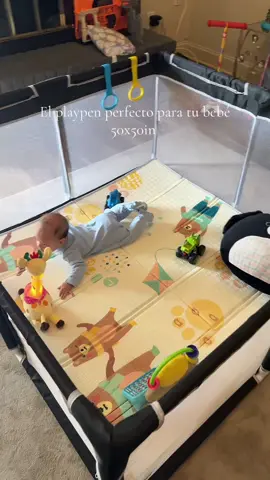 Playpen with anti slip mat 🤩 #playpen #fenunbabysharkk #babyboy #babymusthaves #tiktokshop 
