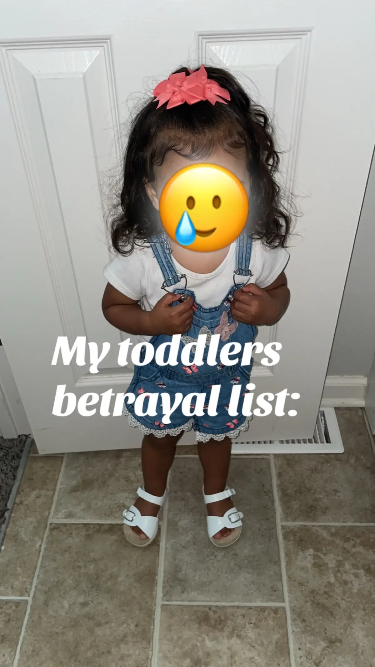 All of a sudden she hates her favorite foods & absolutely hates getting her hair done. She also refuses to use the potty even though she was on the right track months ago. To top it all off we’re going through a sleep regression. 