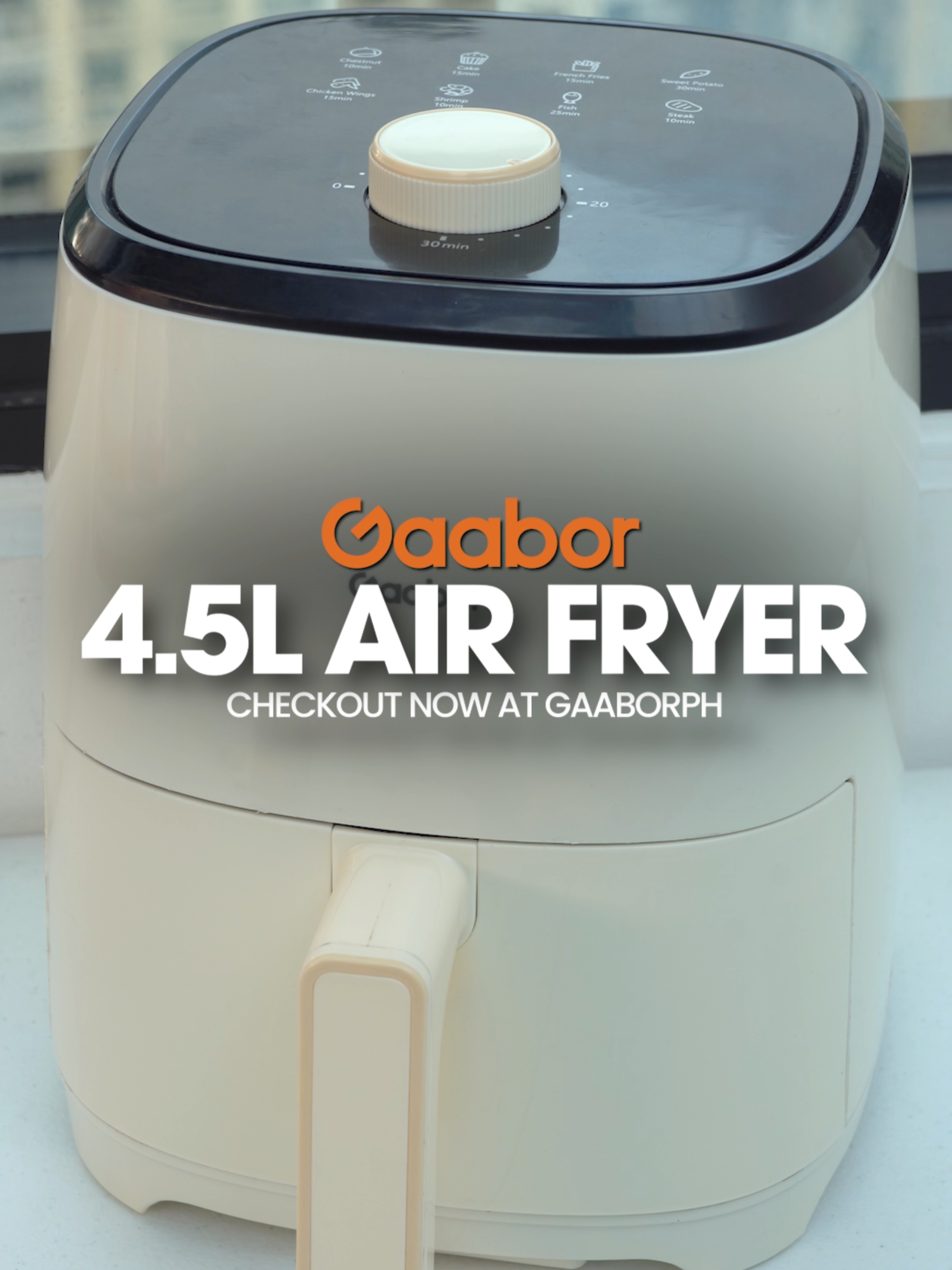 I-check out na ang Gaabor's 4.5L Air Fryer sa aming tiktok shop! #gaaborph #largecapacity #airfryertiktok #easytouse #electriccooker